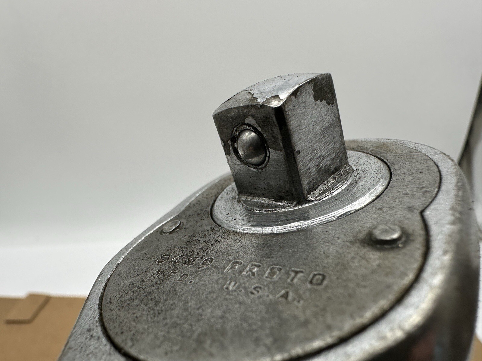 Vintage Proto 1/2″ Drive 10″ Long Pear Head Ratchet 5449 LOS ANGELES USA.