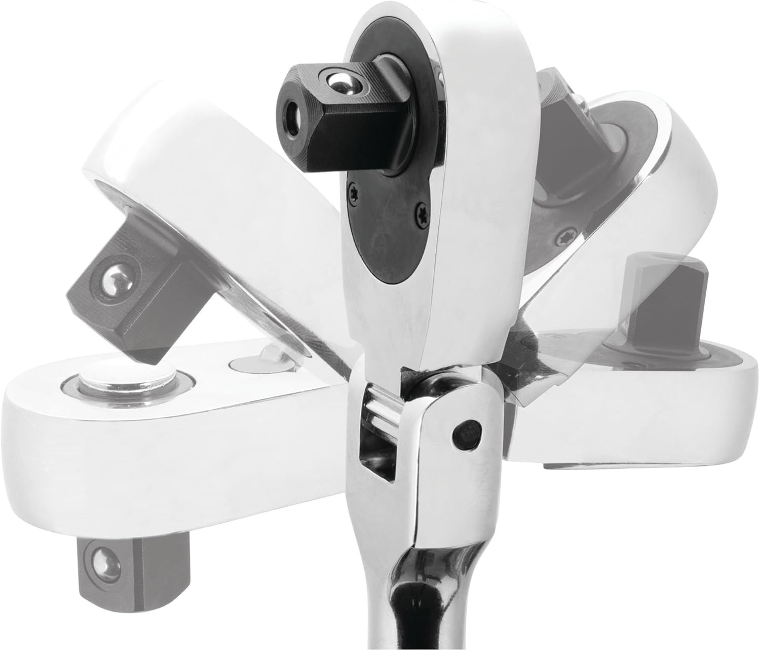 Polished Nickel Plated Flex Head Ratchet