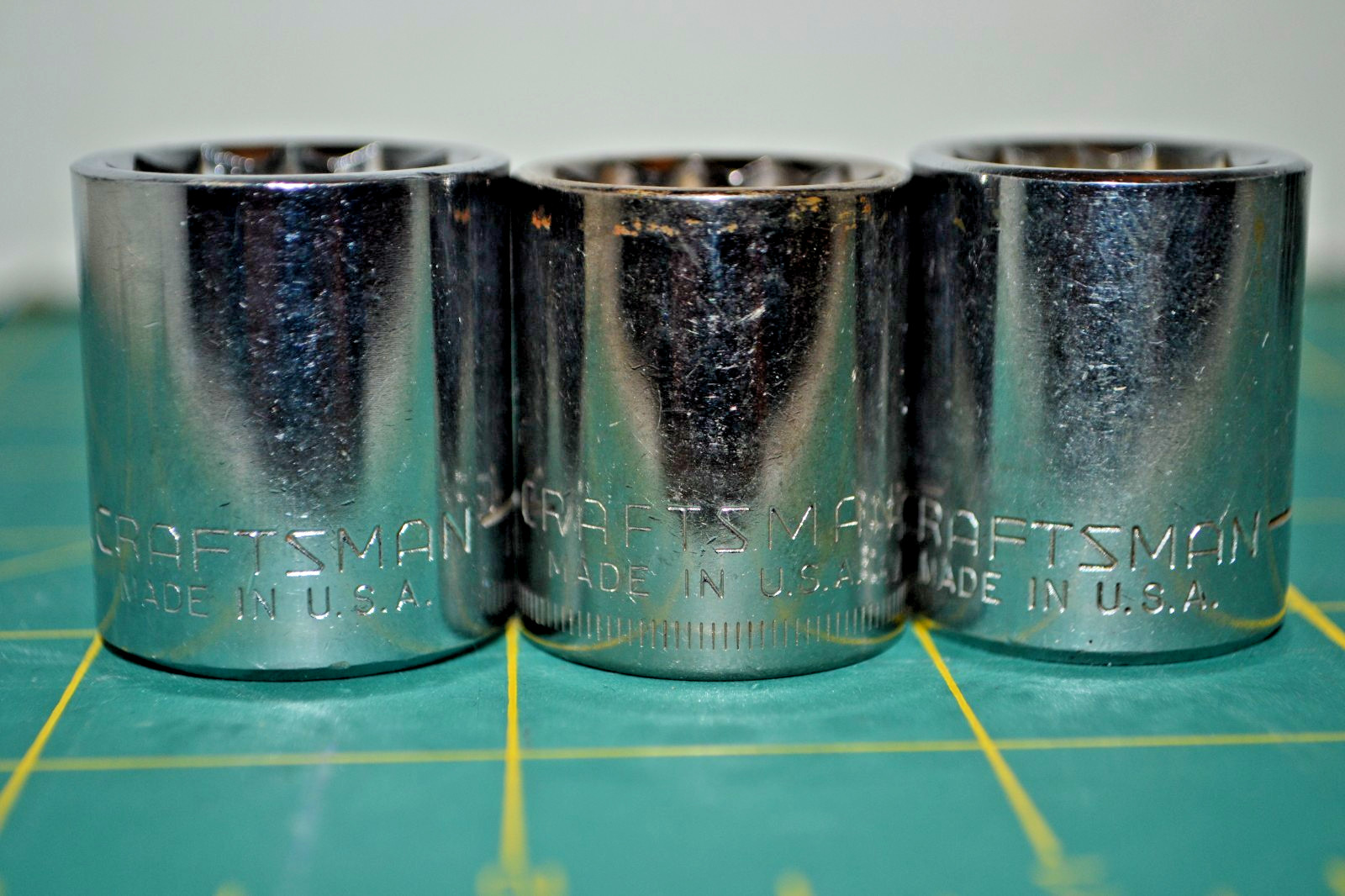 Craftsman Metric 3/8 Drive 12 Point 14-19MM Sockets Made in USA 6 Pcs