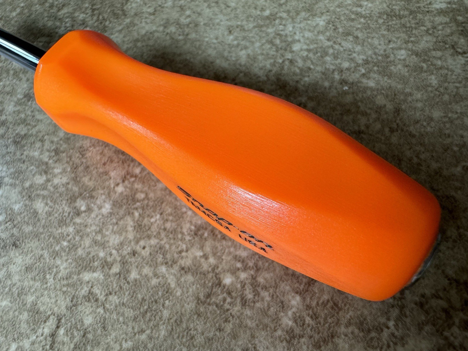🟠 NEW Snap-On ORANGE Hard Handle 1/4″ MALE / FEMALE Socket Driver TM4CSAO U.S.A