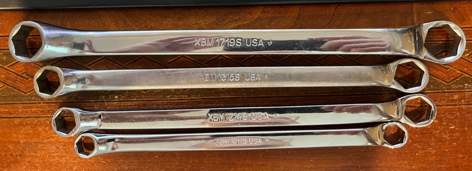 Snap-on XBM10-19S Metric 6 Point Double Box End Offset Wrench Set Super RARE!