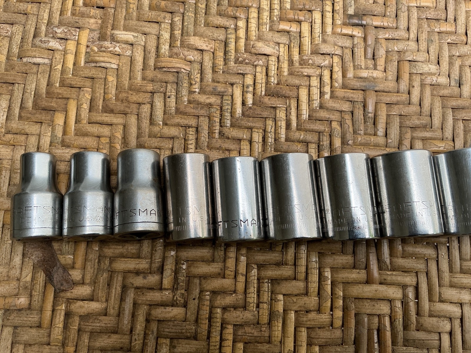 Shallow Socket Set CRAFTSMAN, USA, Metric, 12pc. 1/2″ Drive, 12pt 10MM-32MM