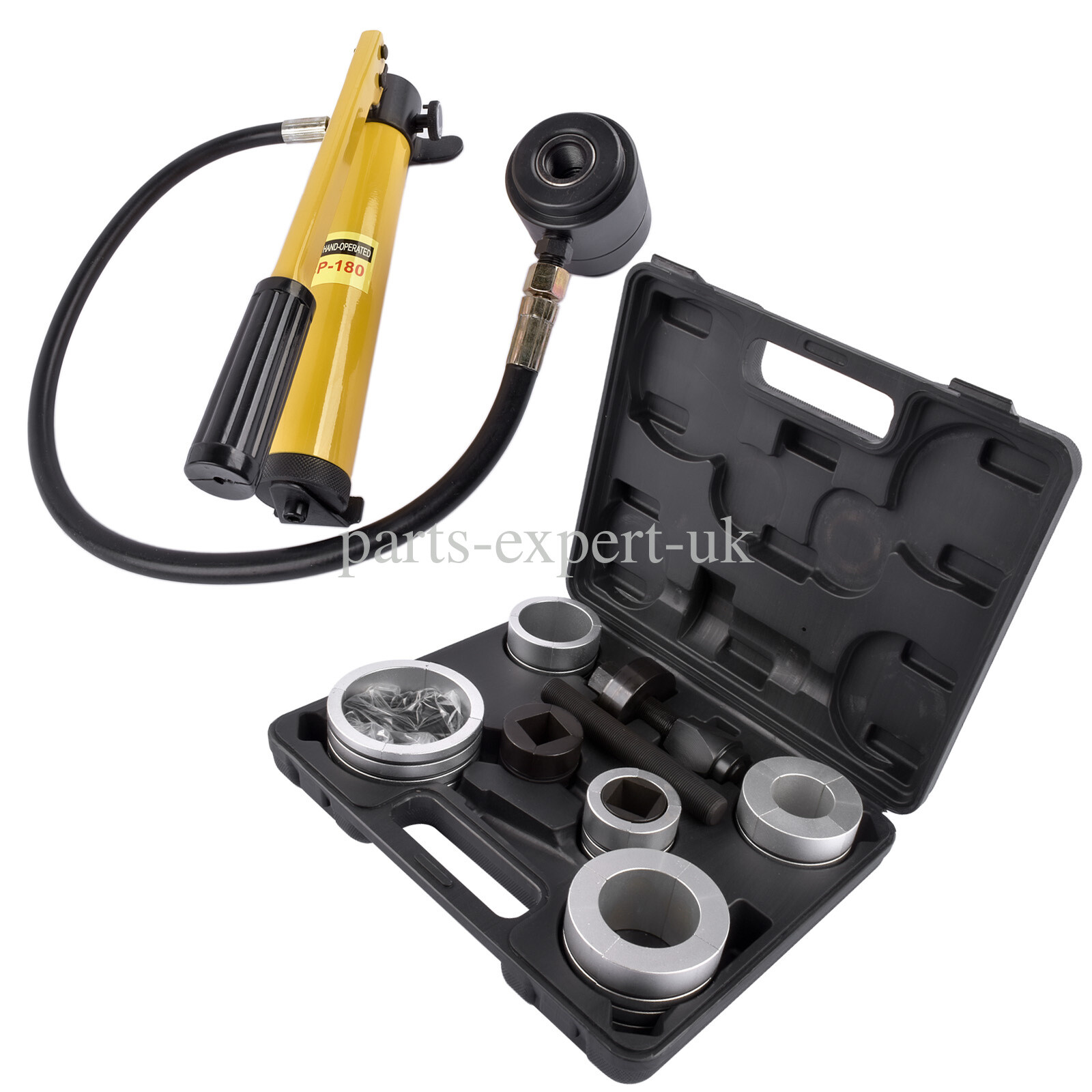 10 Ton Hydraulic Exhaust Pipe Stretcher Expander Kit w/ Collets 1-5/8″ to 4-1/4″