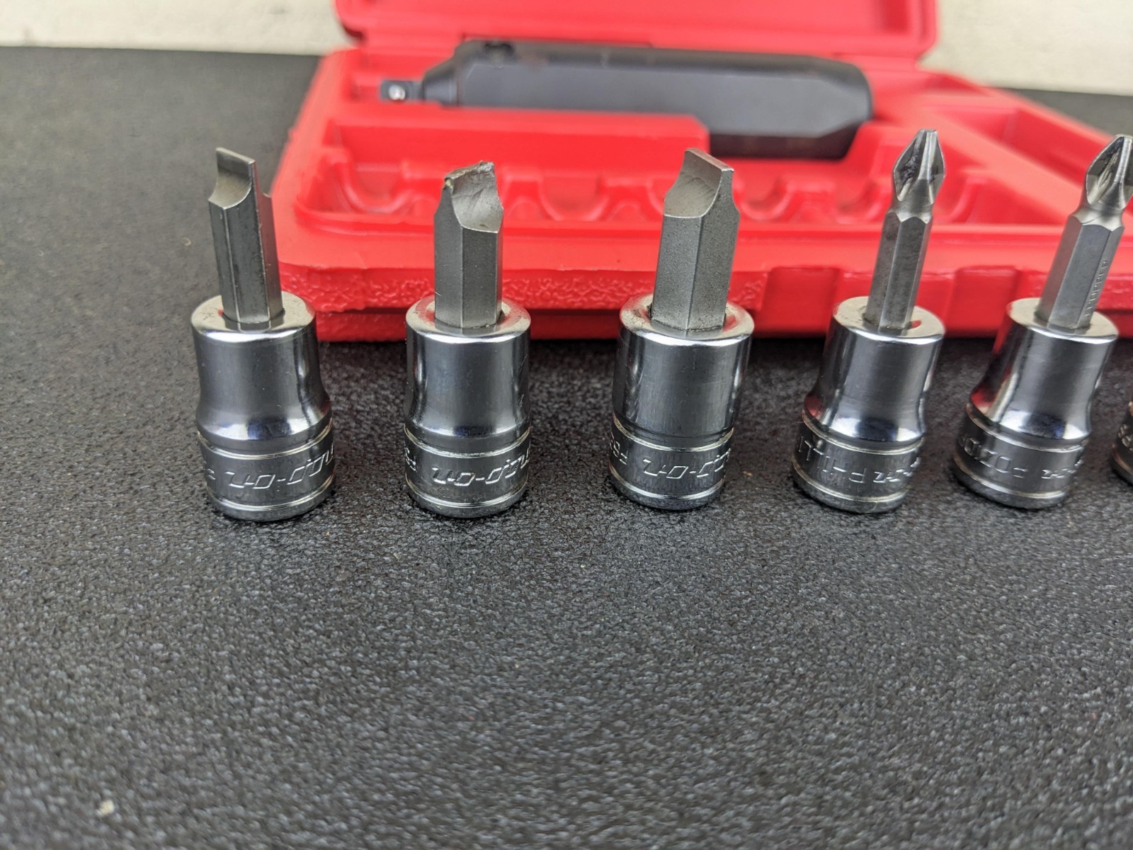 #bo117 Snap On Tools PIT208 EPIT208 3/8” Impact Driver Set 8 pcs with Case
