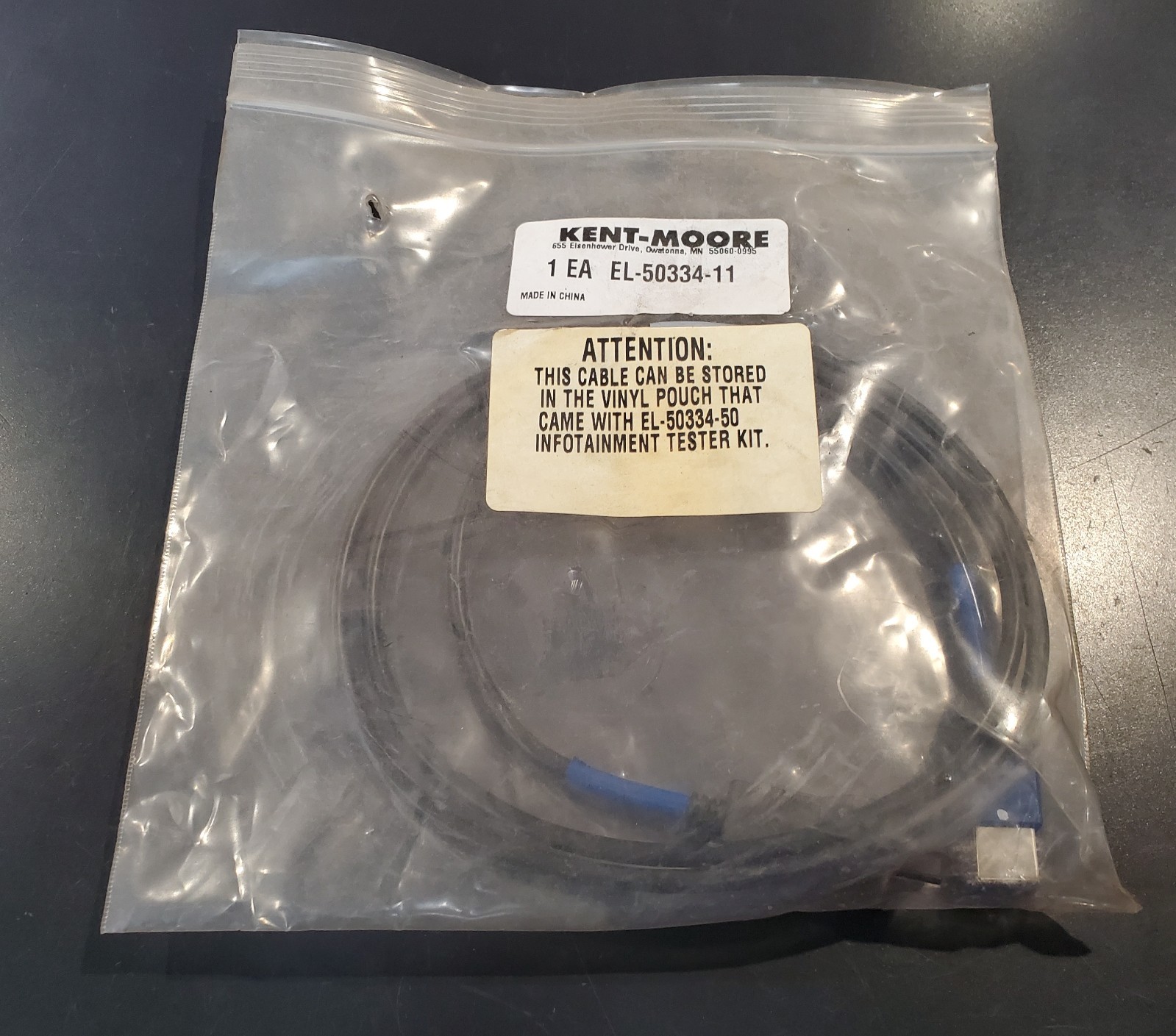 KENT MOORE TOOL EL-50334-11 INFOTAINMENT CABLE MIT ADAPTER HARNESS TOOL