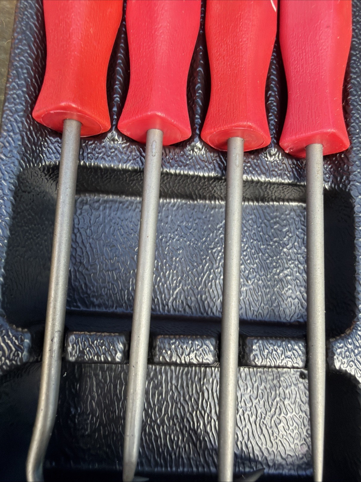 Mac Tools Rare Red Hard Handle Mini Auto Pick Set Ps4SA NEW OLD STOCK Comfort Gp