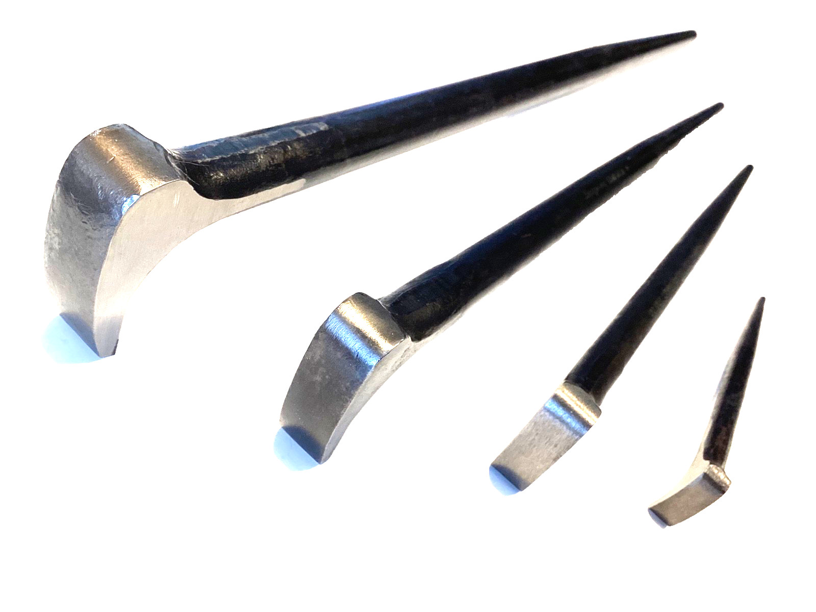 Snap On Tools 4 Piece Rolling Head Pry Bar Set With Tray 6” To 20” PBS704 NICE
