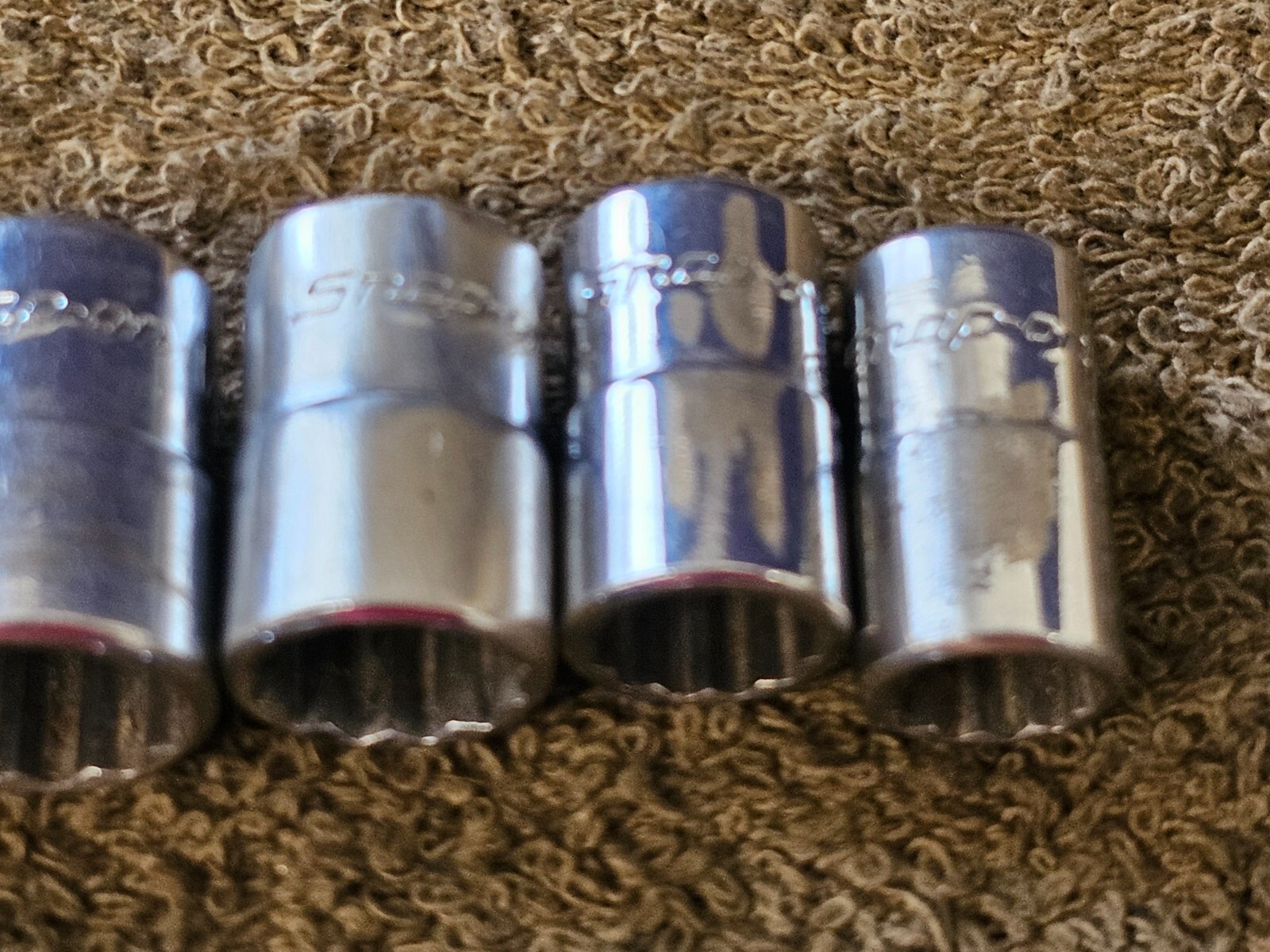 10 Snap On Socket 1/4″ Drive TMD SAE 9/16 1/2 7/16 3/8 11/32 5/16 6 12 Point USA