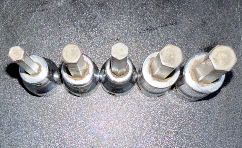 Snap-On 5pc Metric Hex Bit Socket Set FAM5A, FAM6A, FAM7, FAM8A & FAM9