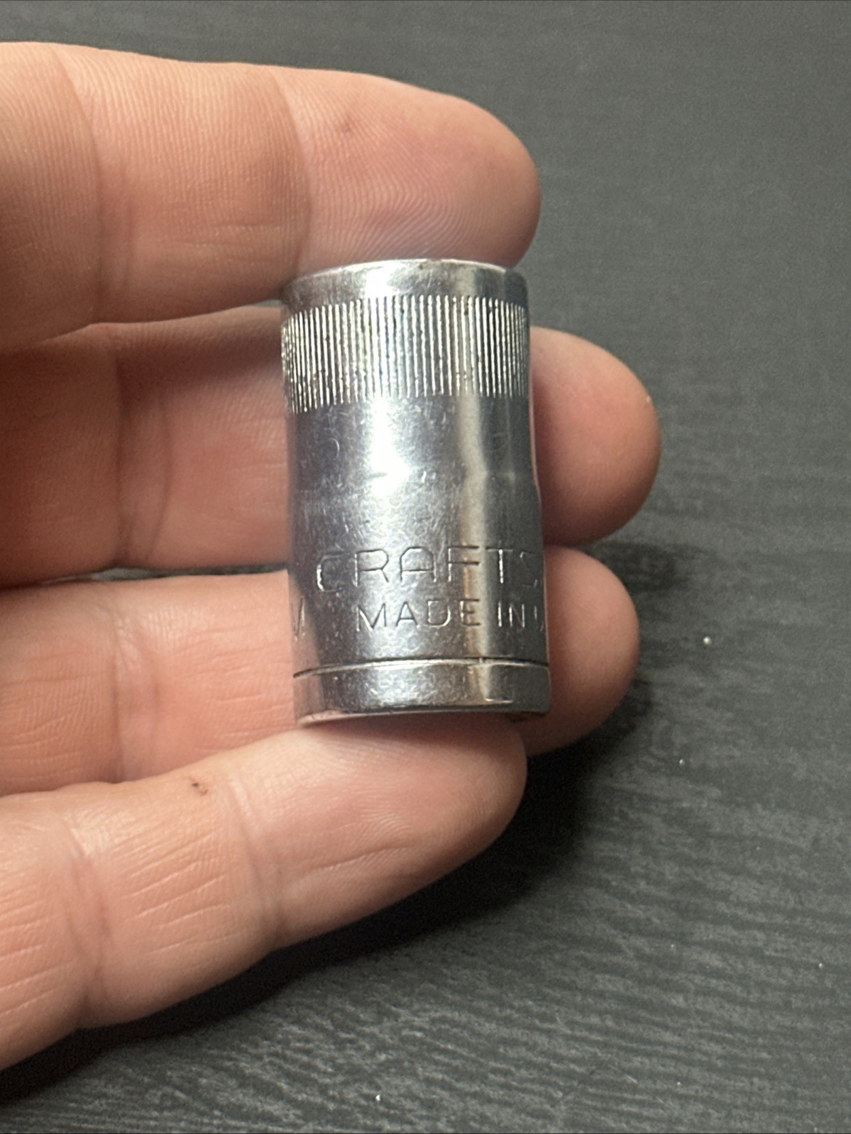 Craftsman Vintage 1/2″ Dr 15M/M 12 Point Shallow Socket 44236 V USA