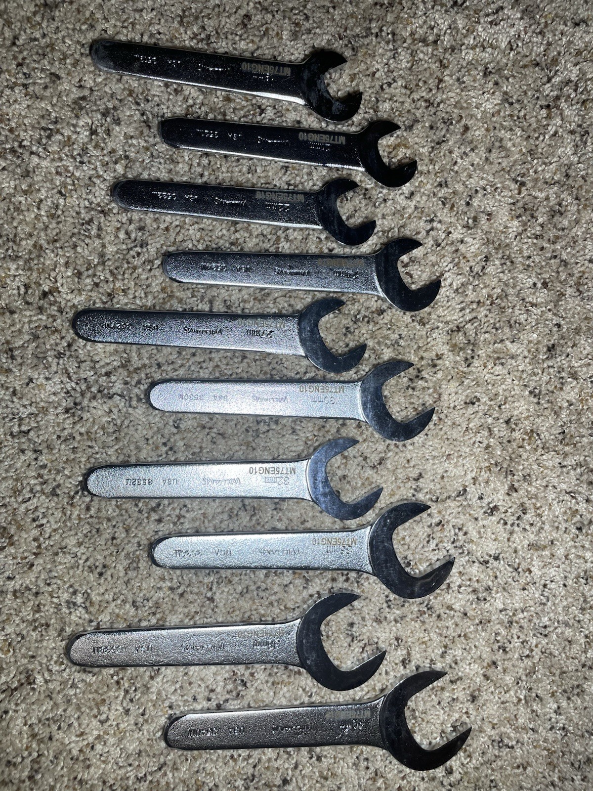 JH Williams Metric Service Wrench Set. Williams Tools ( A Snap-on Tools Brand)