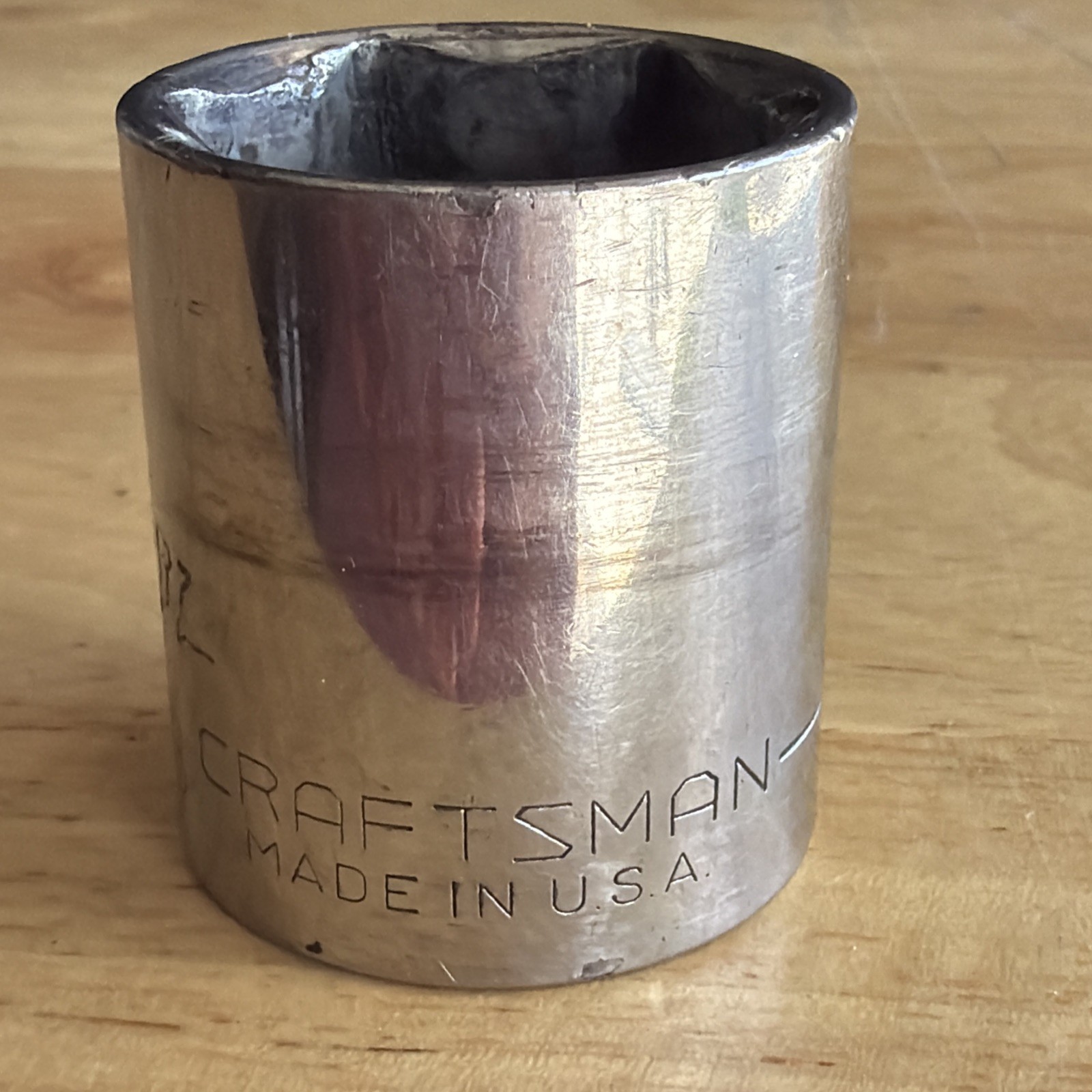 Craftsman 1-1/8″ Shallow Socket 1/2″ Drive 6 Point G Series 44068 USA READ!