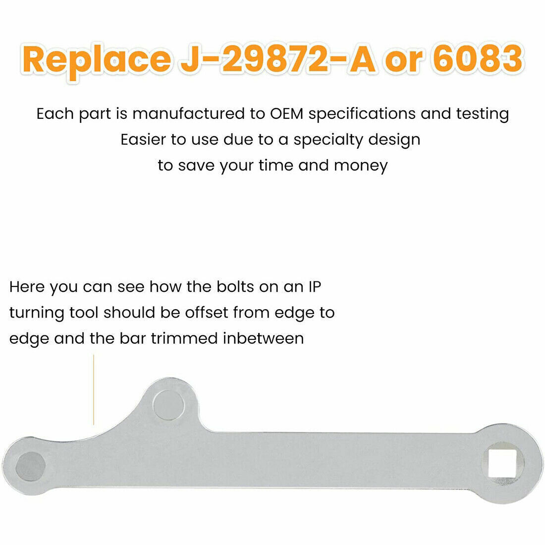 J-29872-A Injection Pump Wrench Tool 6083 For GM C/K G/P 6.2L 6.5L Diesel Engine