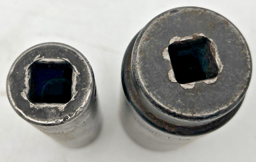 (8) SNAP ON SOCKETS 3/4″ SWIVEL, 1-1/4″, 5/8, 7/8″, 15/16″, 3/4″, 9/16″, N4046A