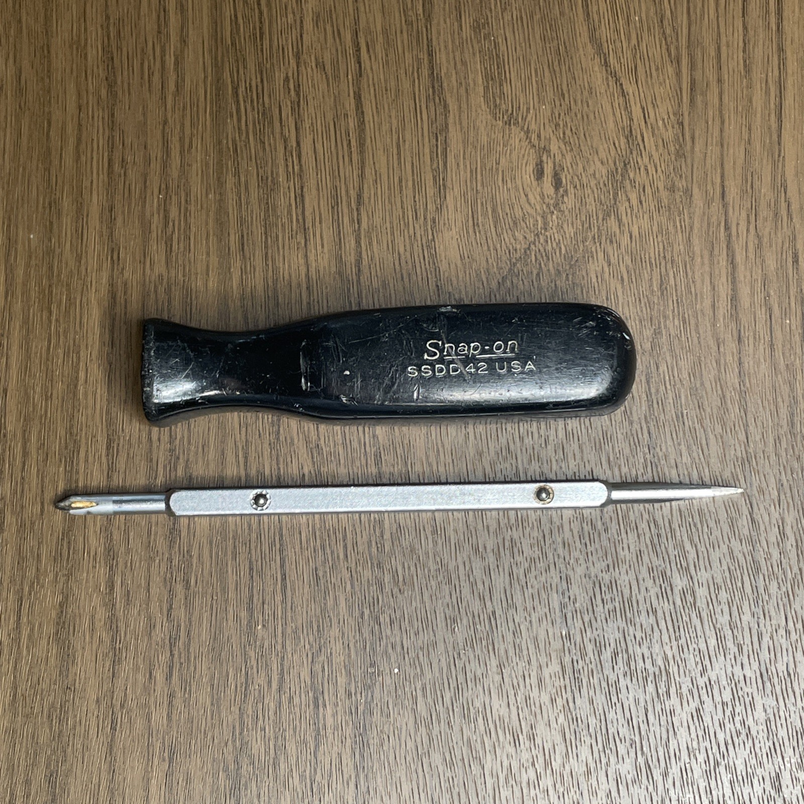 Snap-On Screwdriver SSDD42 Reversable Phillips Straight Flat Head Vintage