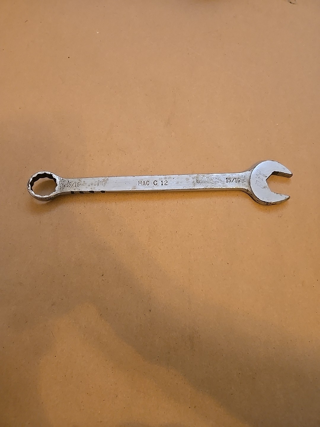 Mac Tools Sabina 15/16″ 12PT SAE Chrome Combination Wrench USA C12