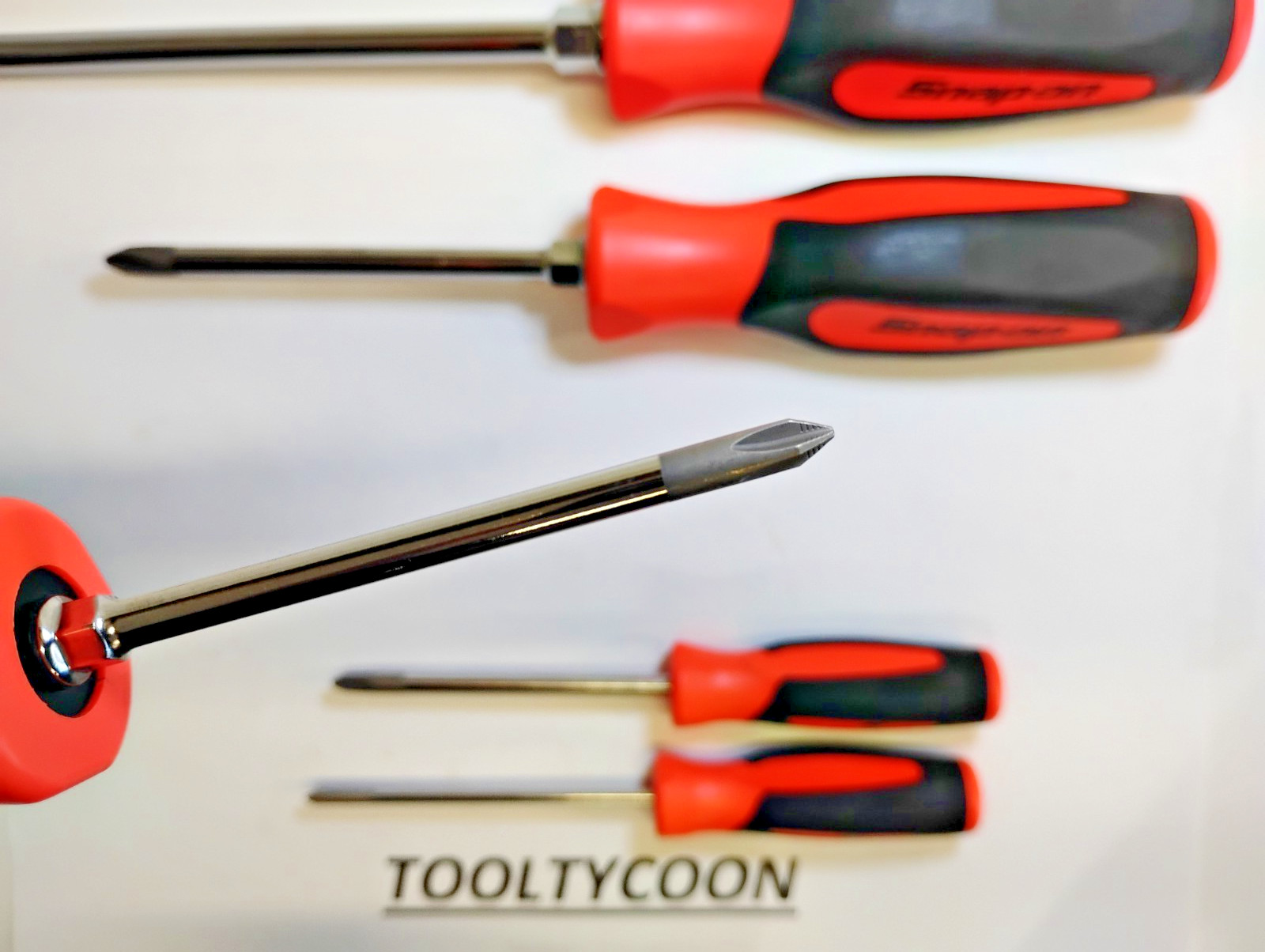 Snap-on Tools NEW 5pc ORANGE Soft Grip ALL PHILLIPS TIP Screwdriver Set SGDP50BO