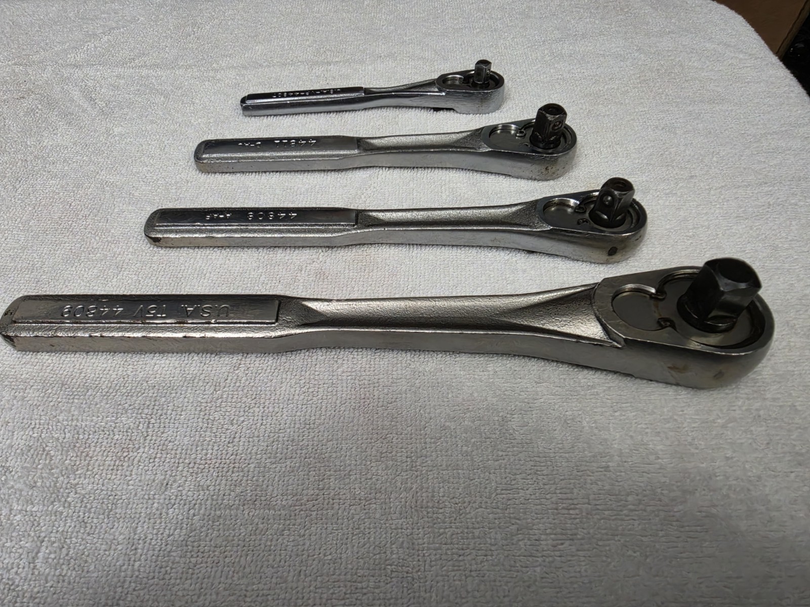 USED Vintage Craftsman Ratchets Set Of 1/4, 3/8, 3/8 Long, And 1/2