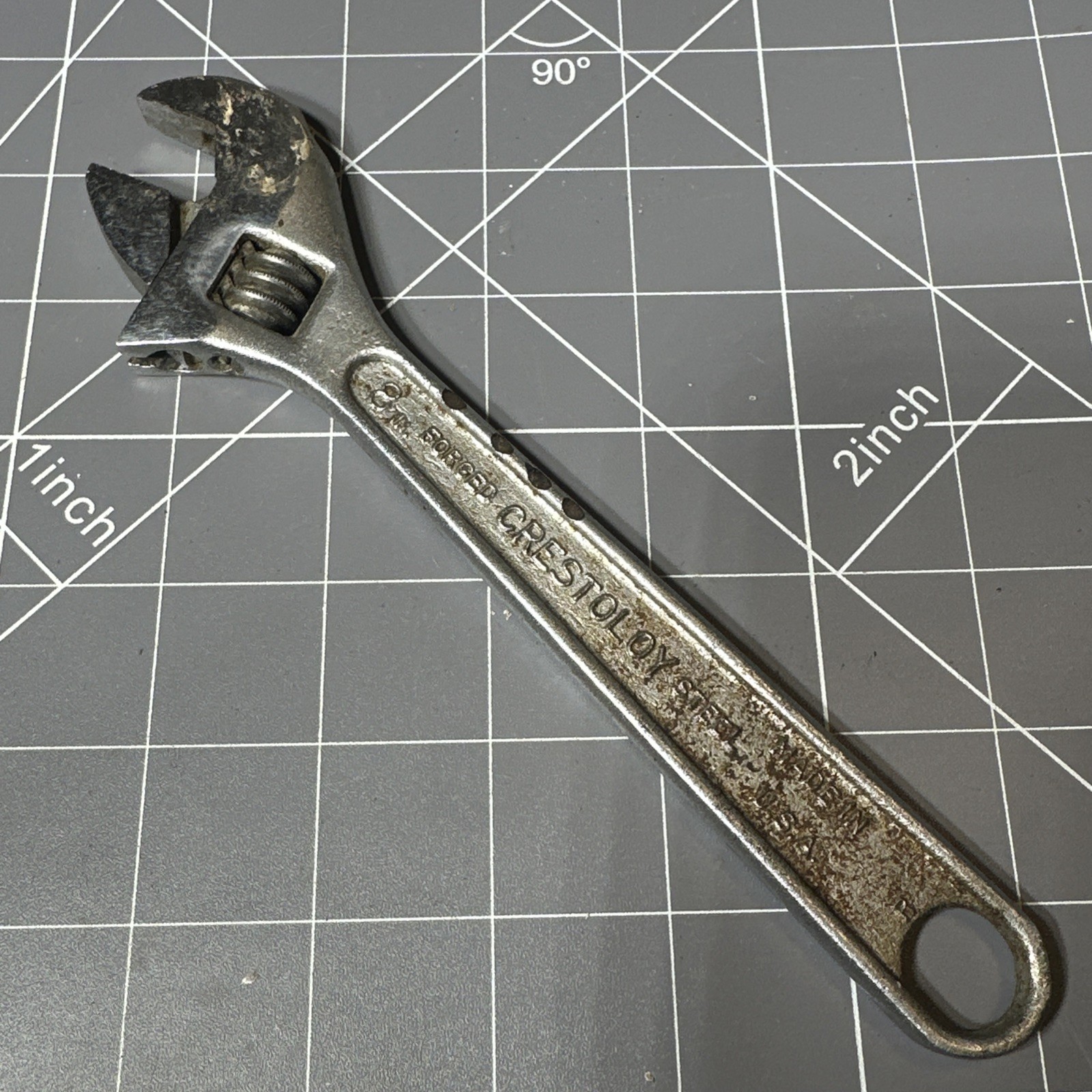 Crescent 8″ Adjustable Wrench USA Original Crestoloy Vintage