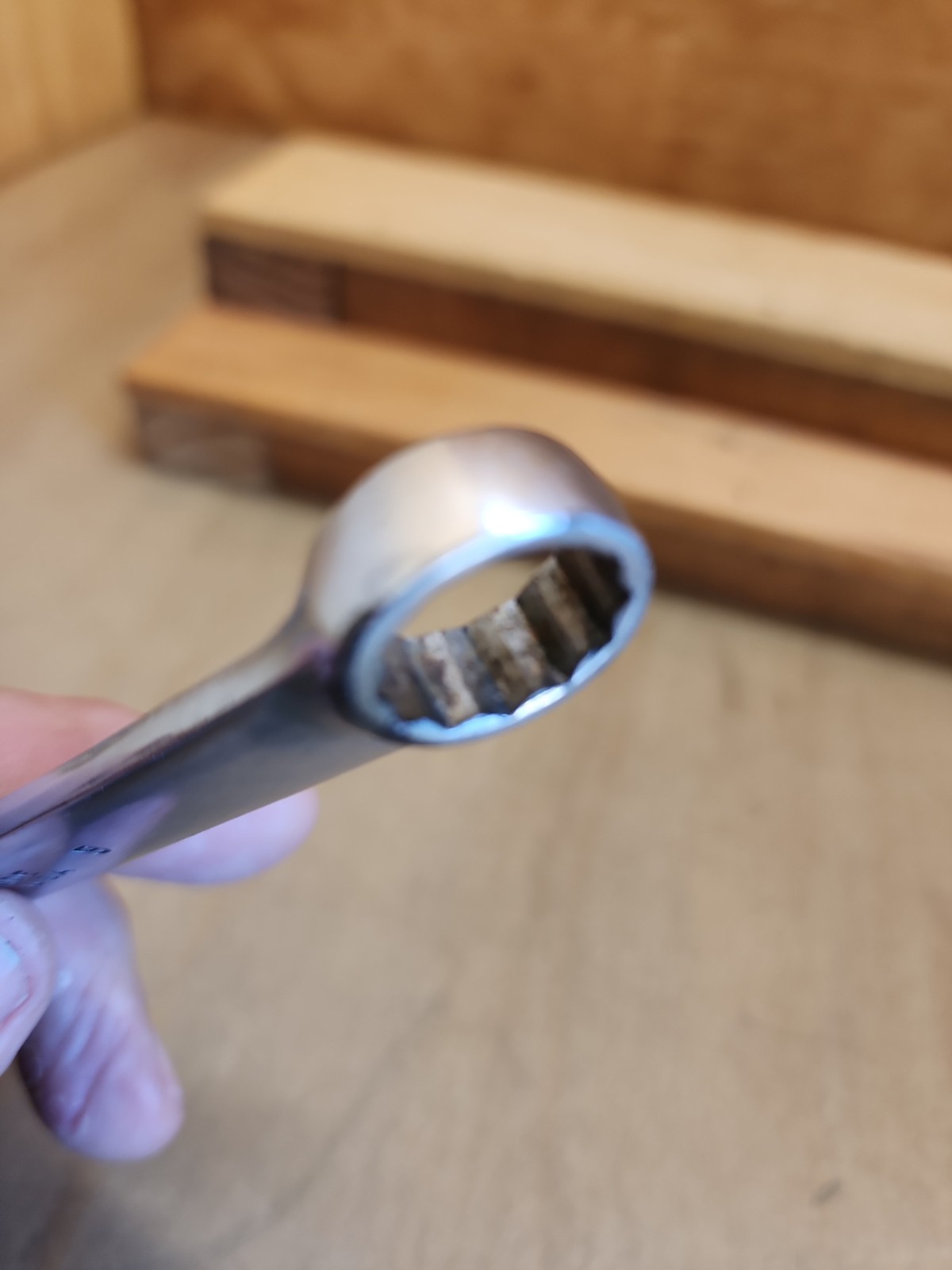 Snap On SAE 12 Pt Combination Short Wrench 9/16″ OEX-180 Vintage 1949 Date Code