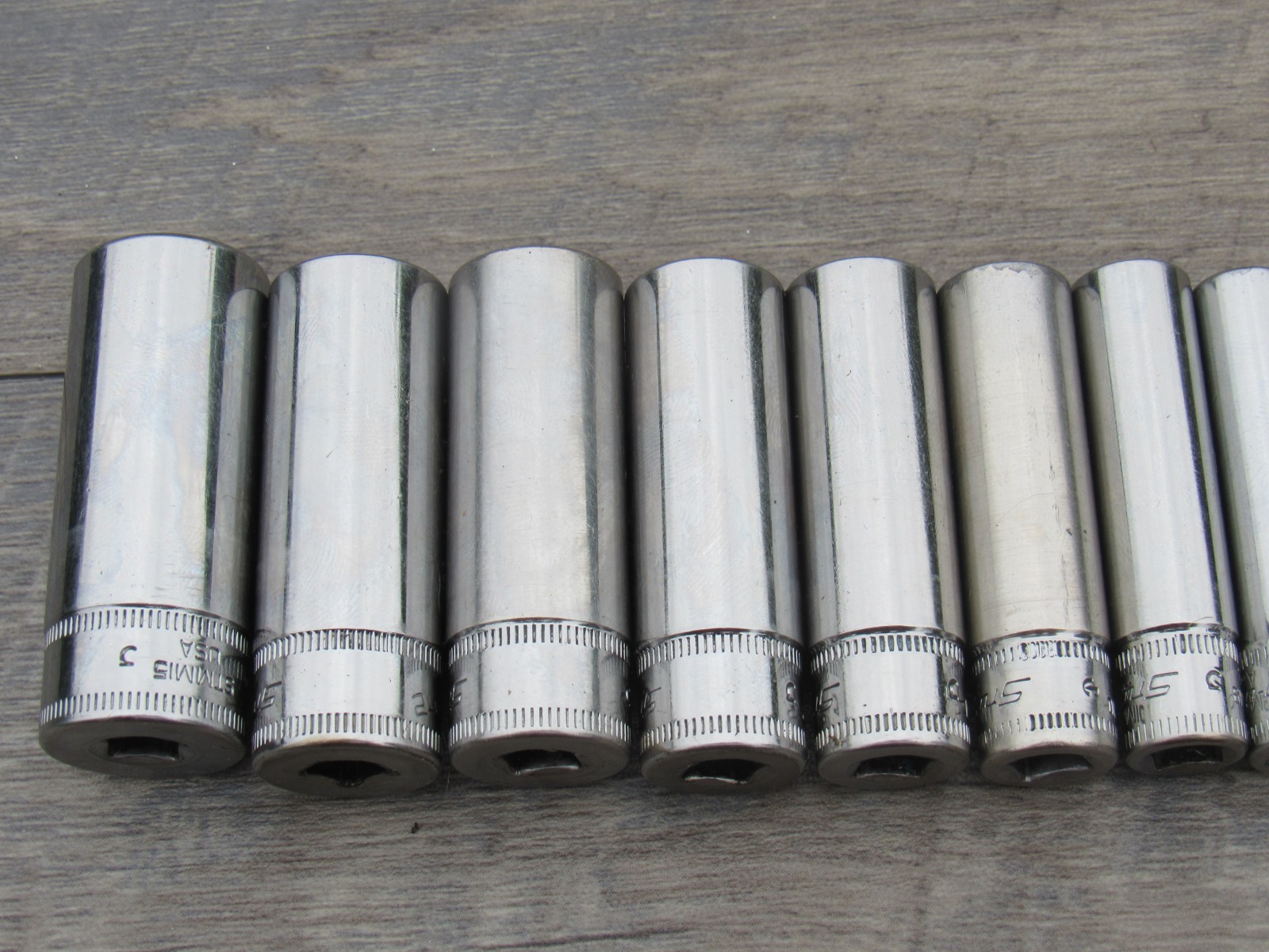 SNAP ON 12 PC 112STMMY 1/4″ METRIC 6 PT DEEP SOCKET SET 5MM – 15MMSTMM5 – STMM15