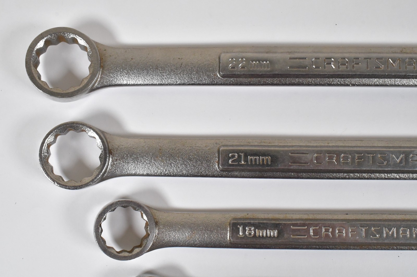 6x Craftsman Metric Wrench 10-22mm 12-Point Combination 6-Point Double Open End