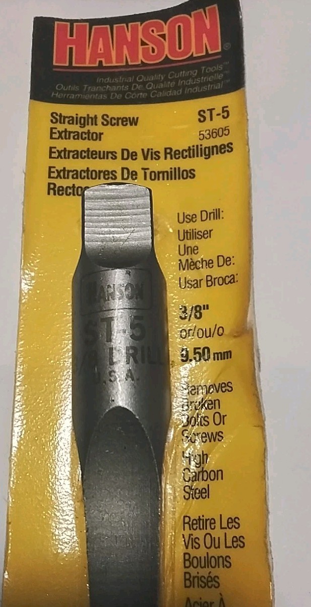 IRWIN-HANSON 53605 ST-5 #5 STRAIGHT SCREW EXTRACTOR USA 🇺🇸