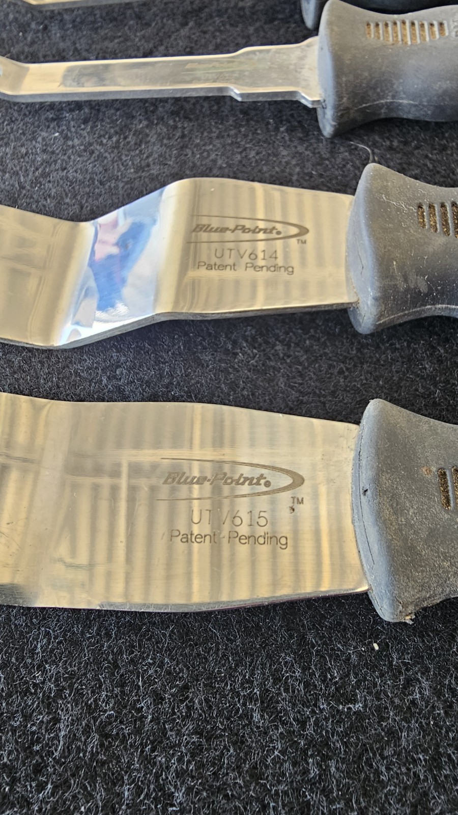 Snap-on Blue-Point Trim Panel Clip Removal Tool Set 5pc UTV614-UTV618