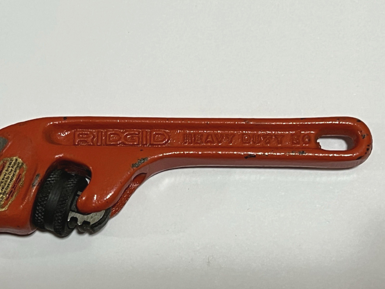 RIDGID E6 Ridge Tool Co 6″ Heavy Duty End Pipe Wrench USA NICE