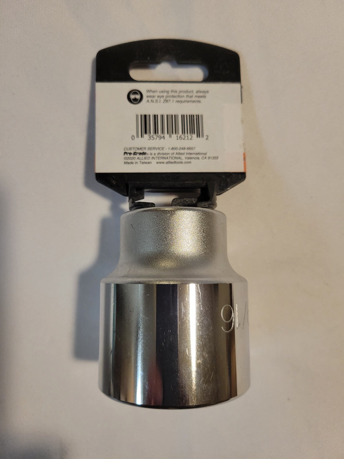 ProGrade 1 9/16 Inch Standard Socket 3/4 Inch Drive with 12 Point 16212 SAE