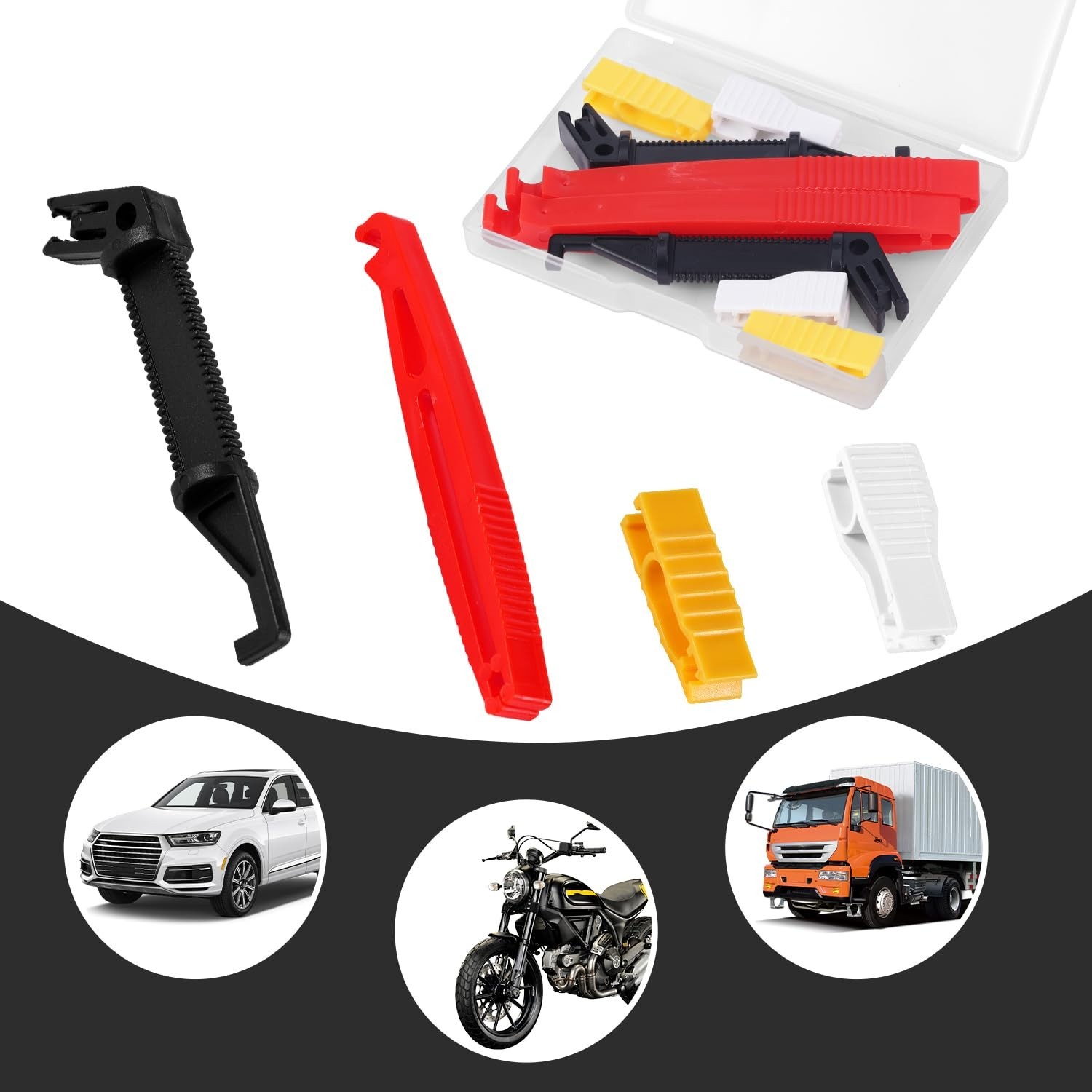 8pcs Fuse Puller, 4 Sizes Plastic Automotive Fuse Extractor, Insertion Remova…