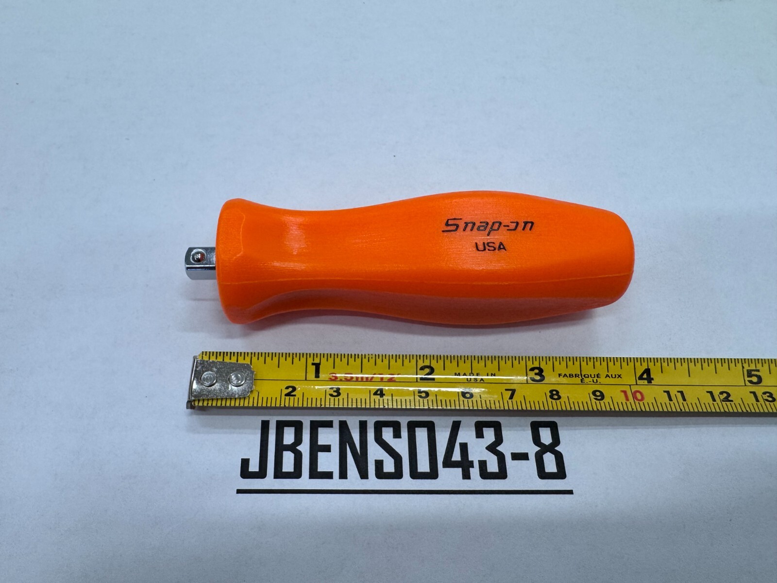 Snap-on Tools NEW RARE ORANGE 1/4″ Drive Hard Grip Stubby Shank Driver TM40BO