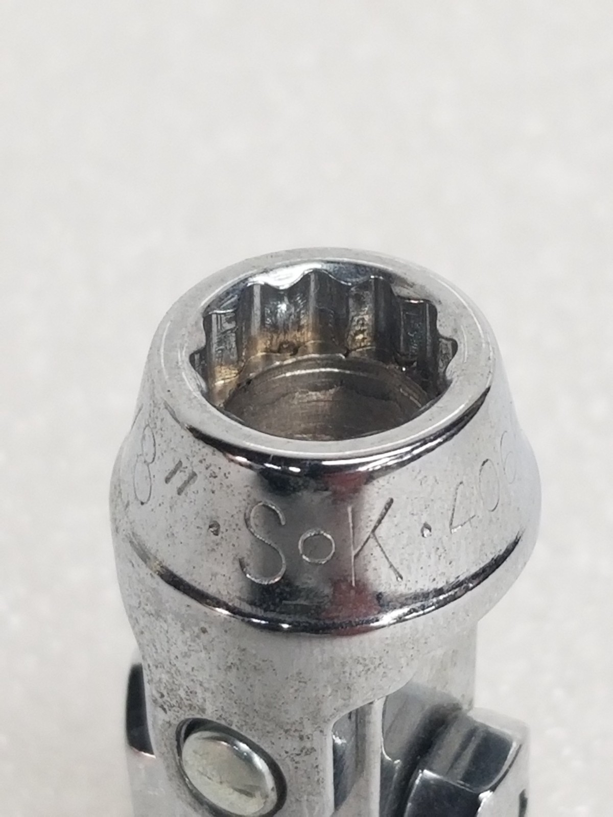 S-K 40662 Flex Socket 3/8″-Drive 12-Pt SuperKrome Finish Size-3/8″ Made in USA