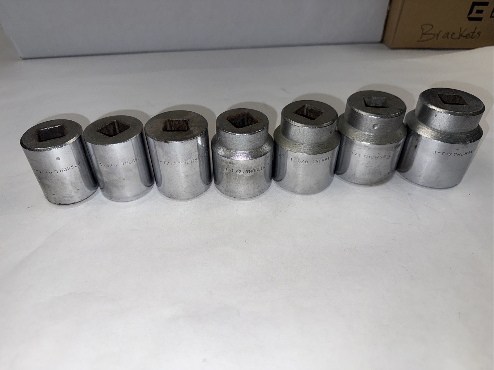 Thorsen 3/4» Drive 12 Point Socket 1-5/16 to 1-7/8 in Size, 7 Pcs Set, Made USA