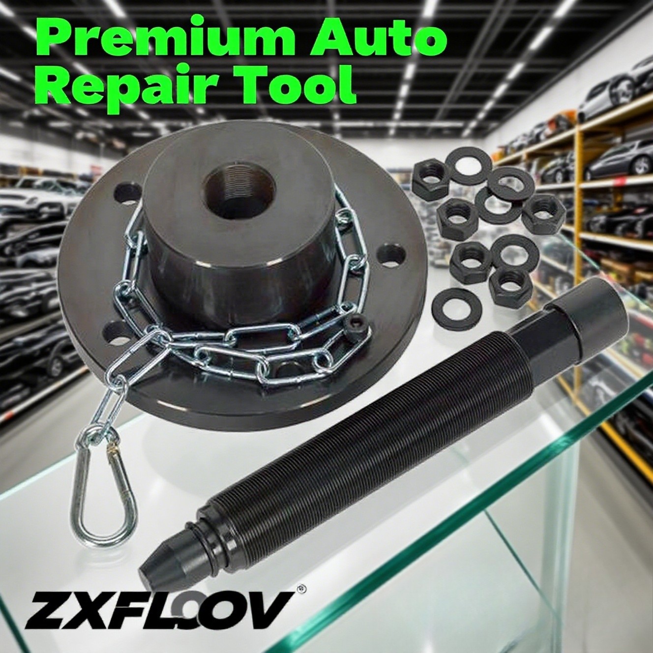 10 Ton Hydraulic Wheel Hub Puller Tool – Fits VW Audi Peugeot Citroen