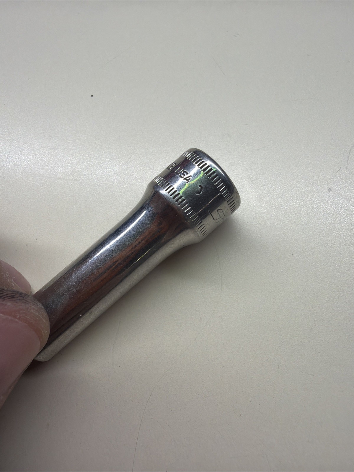 Snap On Tools SFSM9 3/8 Dr 6Pt Metric 9mm Flank Dr Deep Chrome Socket USA