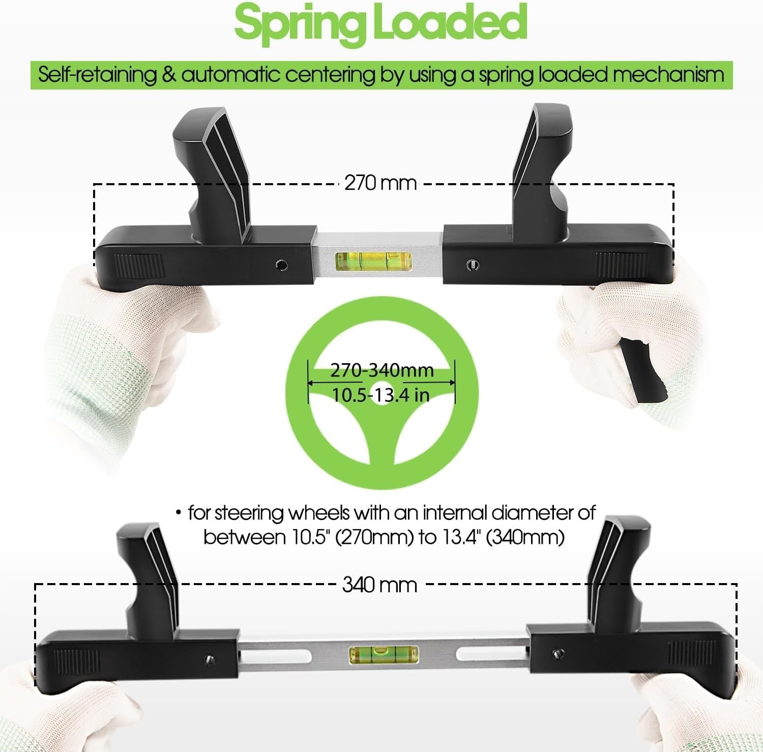 ATD-3100 Steering Wheel Level Alignment Tool -Diameter 270-340mm Spring-Loaded