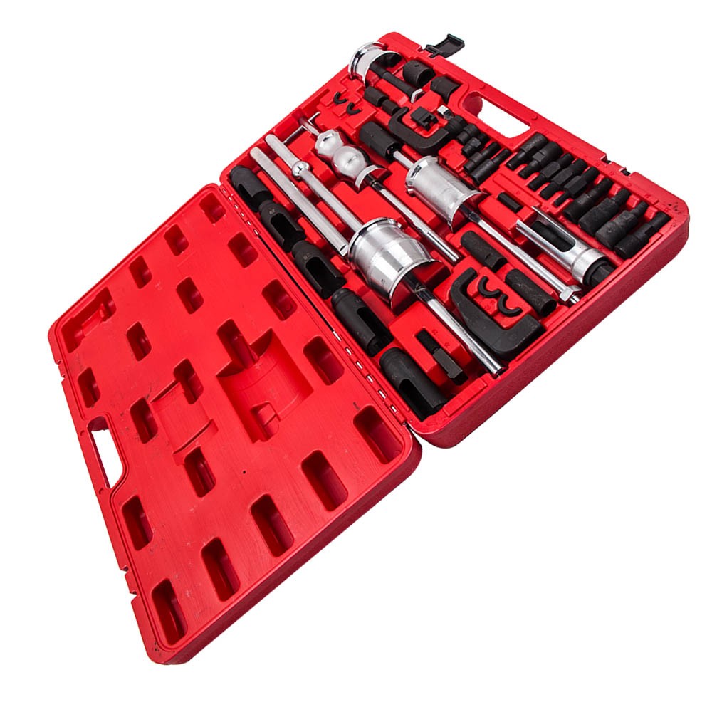 Auto Truck Diesel Injector Extractor Slide Hammer Puller Adapter Full Tool Sets