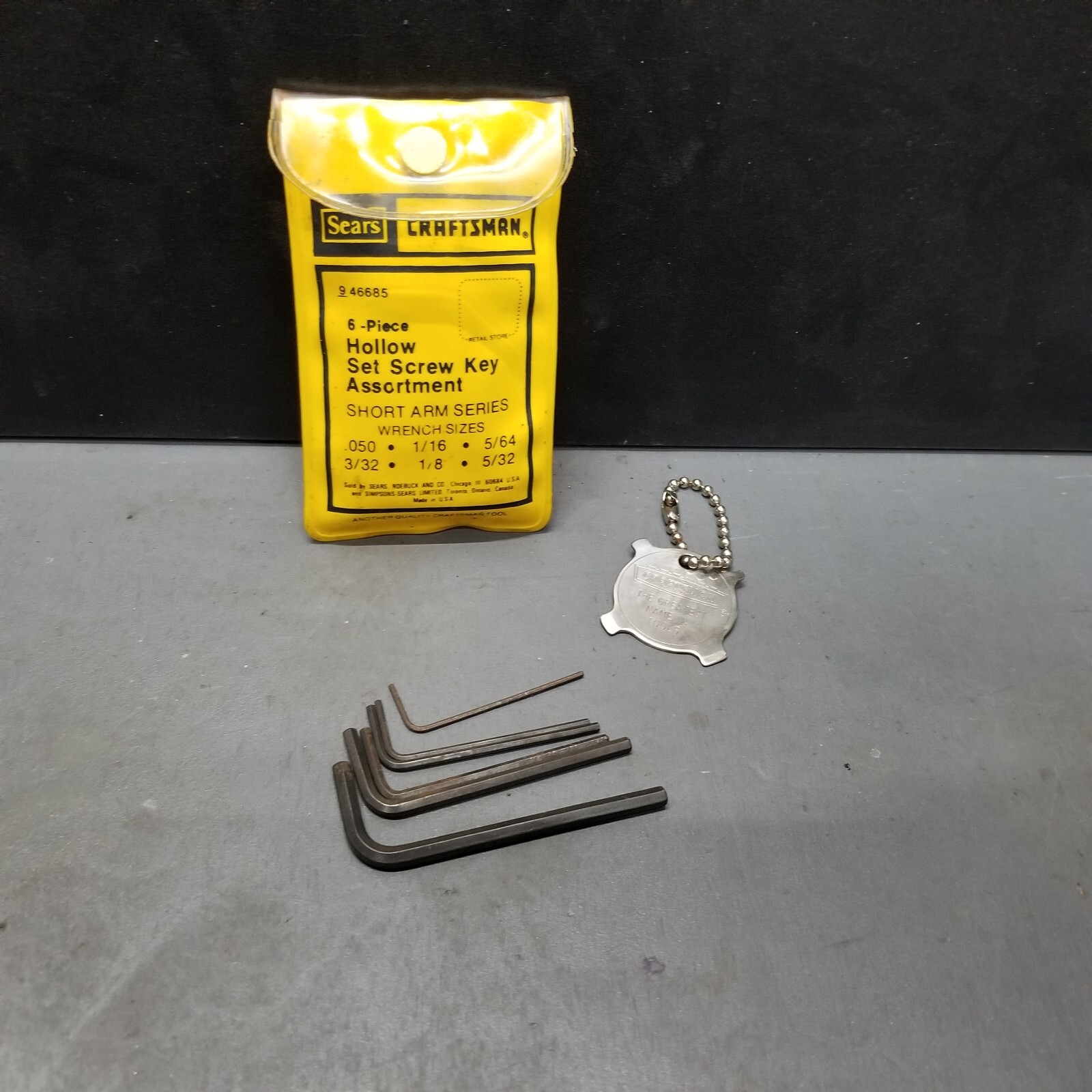 Craftsman 6-Piece Hollow Set Screw Key Assortment & 4-way Pocket Screwdriver