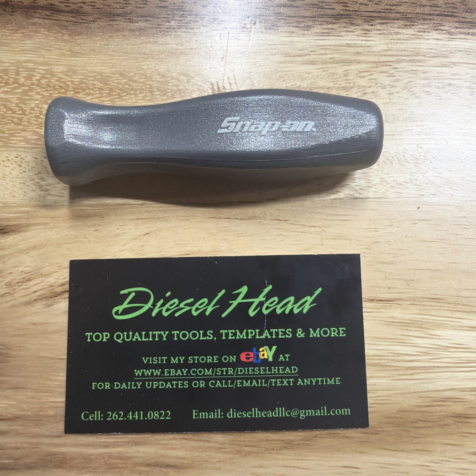 *RARE* Snap-on Tool DARK TITANIUM 3/8″ Dr Replacement Hard Handle Ratchet Grip