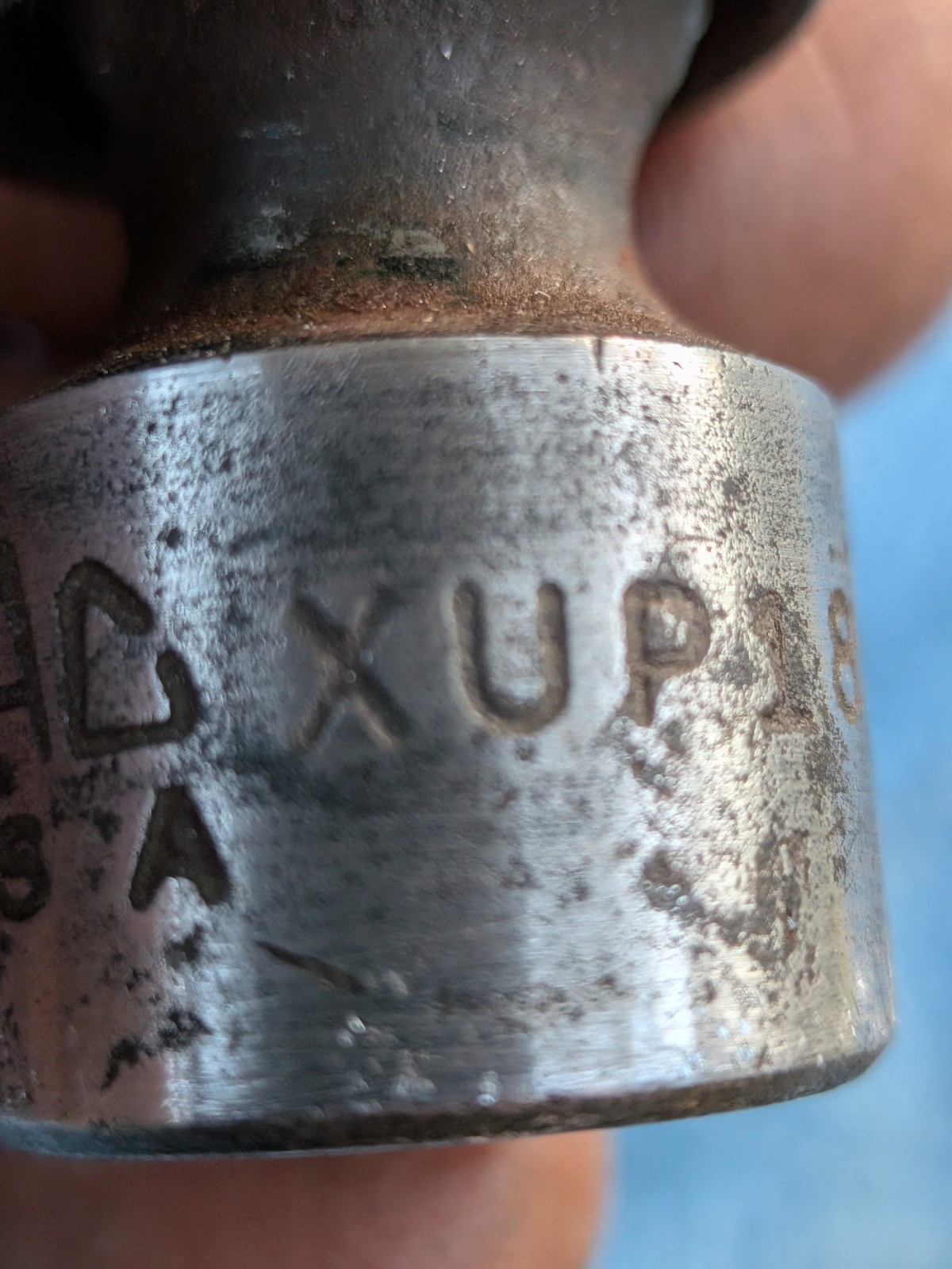 Vintage MAC XUP 186 9/16 Impact Swivel Socket 3/8 Drive 6 point USA
