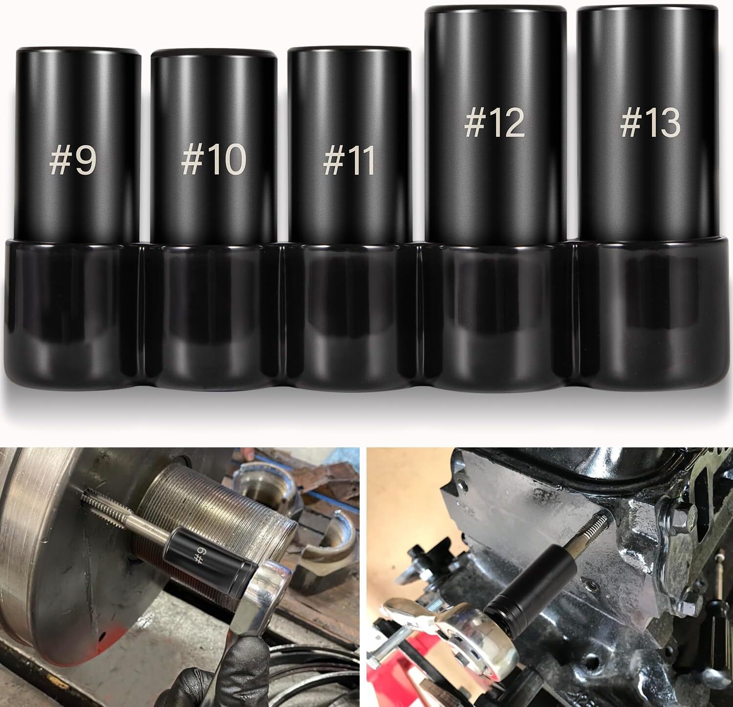 71670 Large Tap Socket Set Fit 5/8″, 11/16″, 3/4″, 7/8″ & 1″ Taps 1/2″ Drive