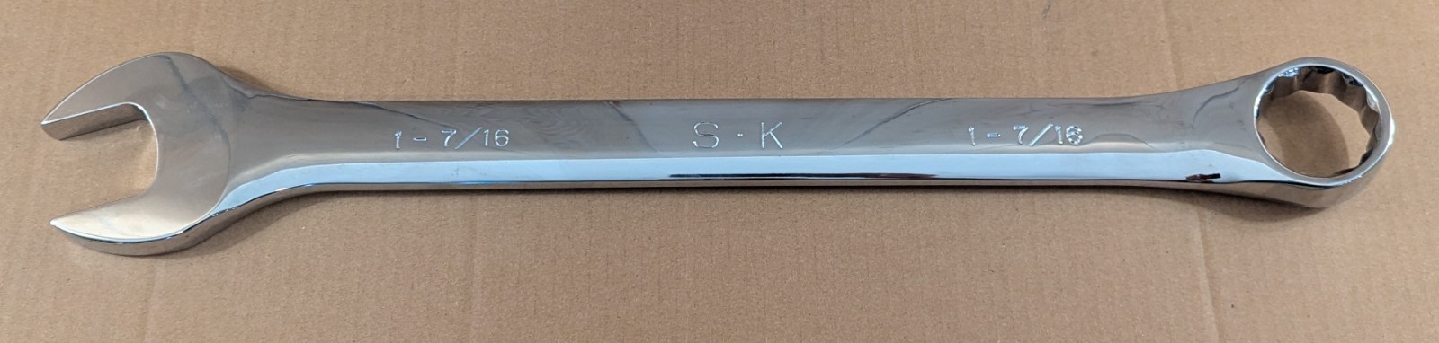 SK Tools 1-7/16″ 12 Point Fractional Long Combination Chrome Wrench 88246