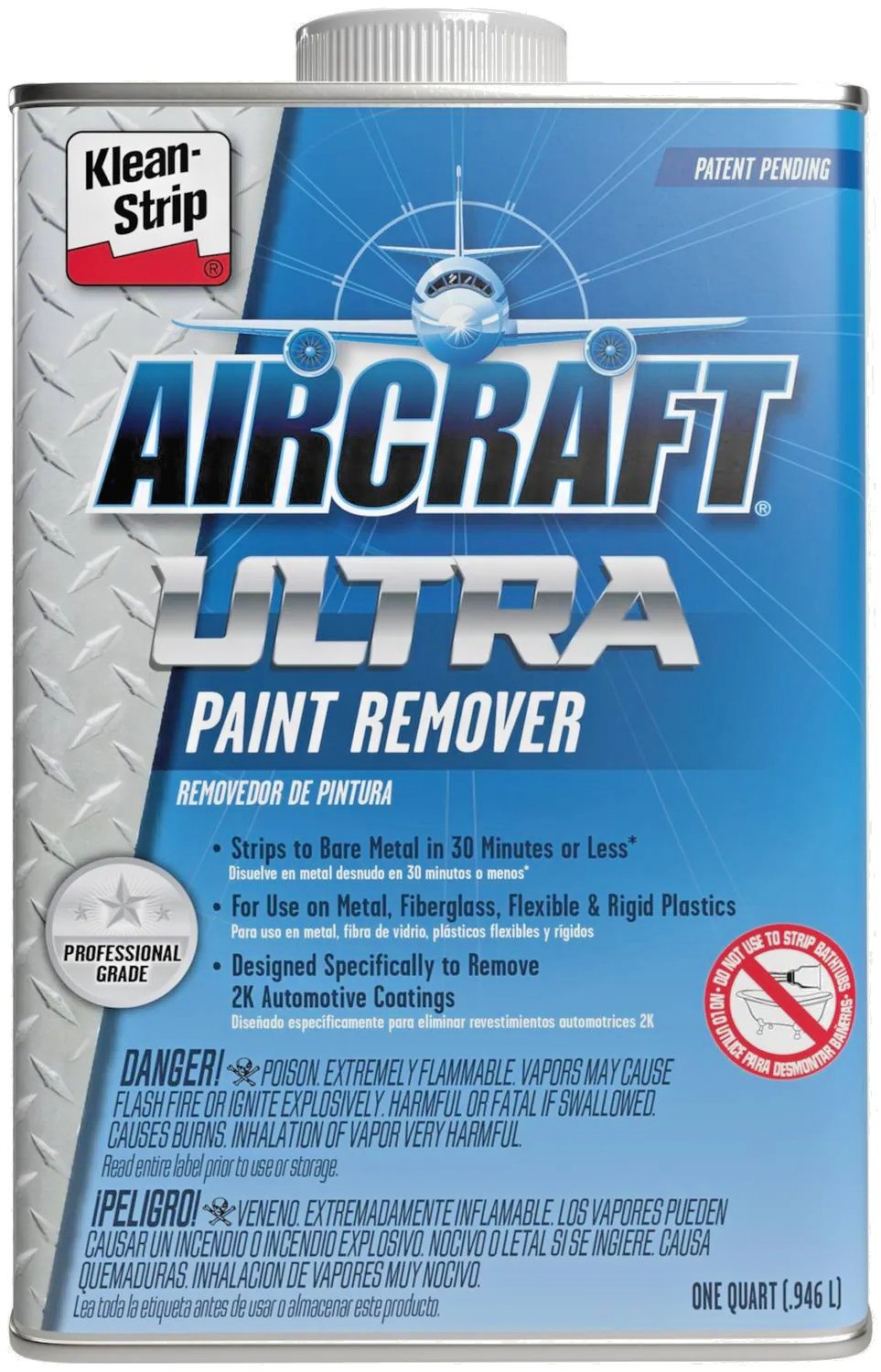 Pro Grade Ultra Paint Remover, One Quart Can