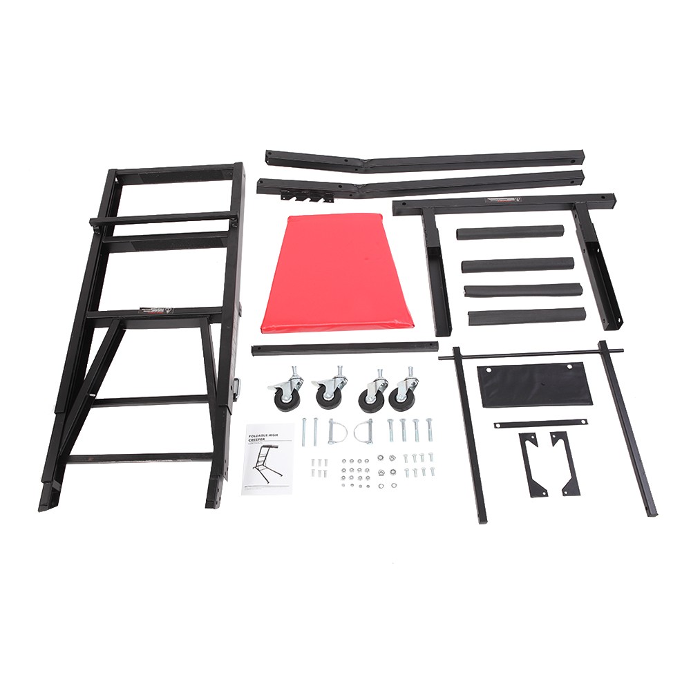 Foldable Creeper Top Easy Engine Access for Auto Body Sho