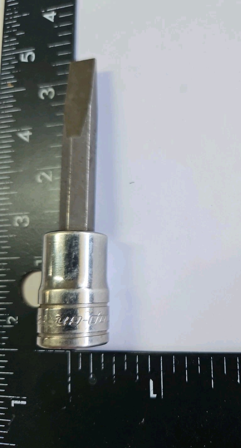 Snap-On F23E 3/8″ Drive 1/4″ Flat Tip Standard Bit Socket Driver