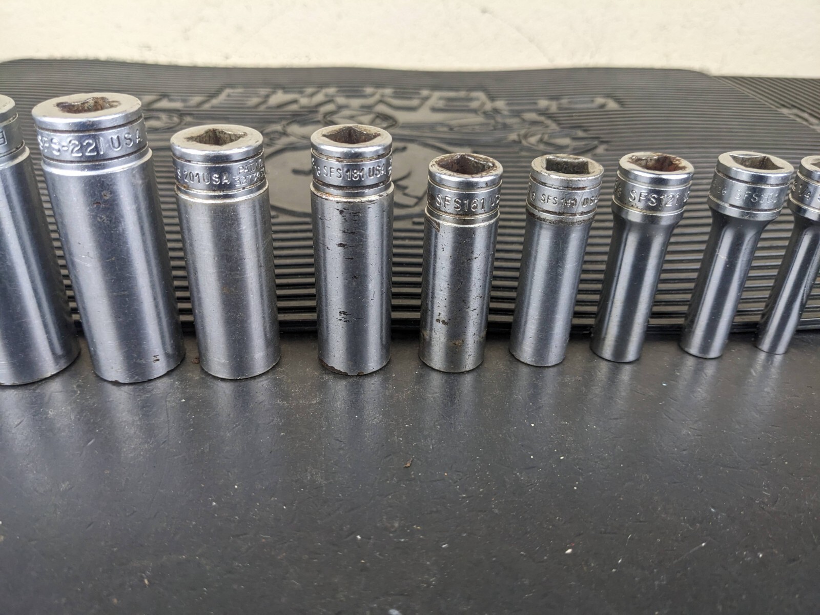 #bg234 Snap on Tools 211SFSY 3/8″ Drive Deep Chrome Socket Set Socket Set