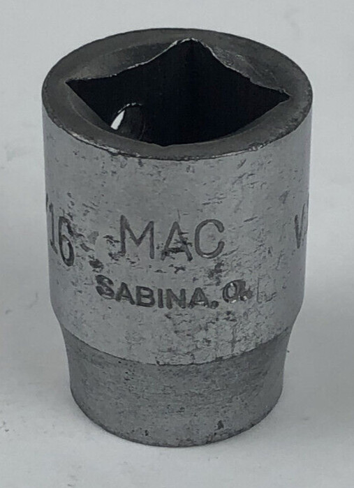 Mac Tools 9/16″ 6 Point 1/2″ Drive Shallow Socket V186F Made In USA