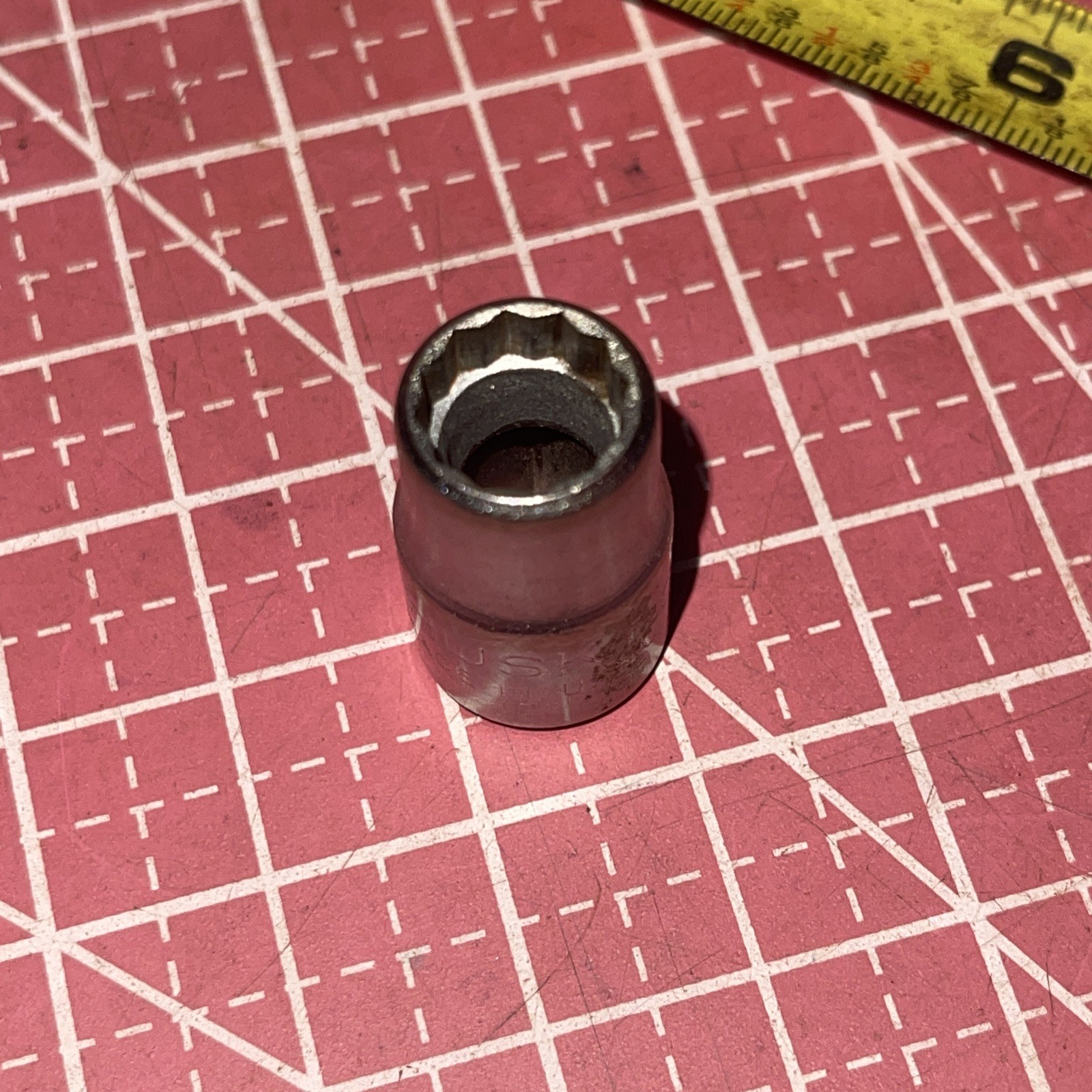 NOS Husky USA CB1212 3/8 In SAE 12 Point 3/8″ Drive Socket Vintage