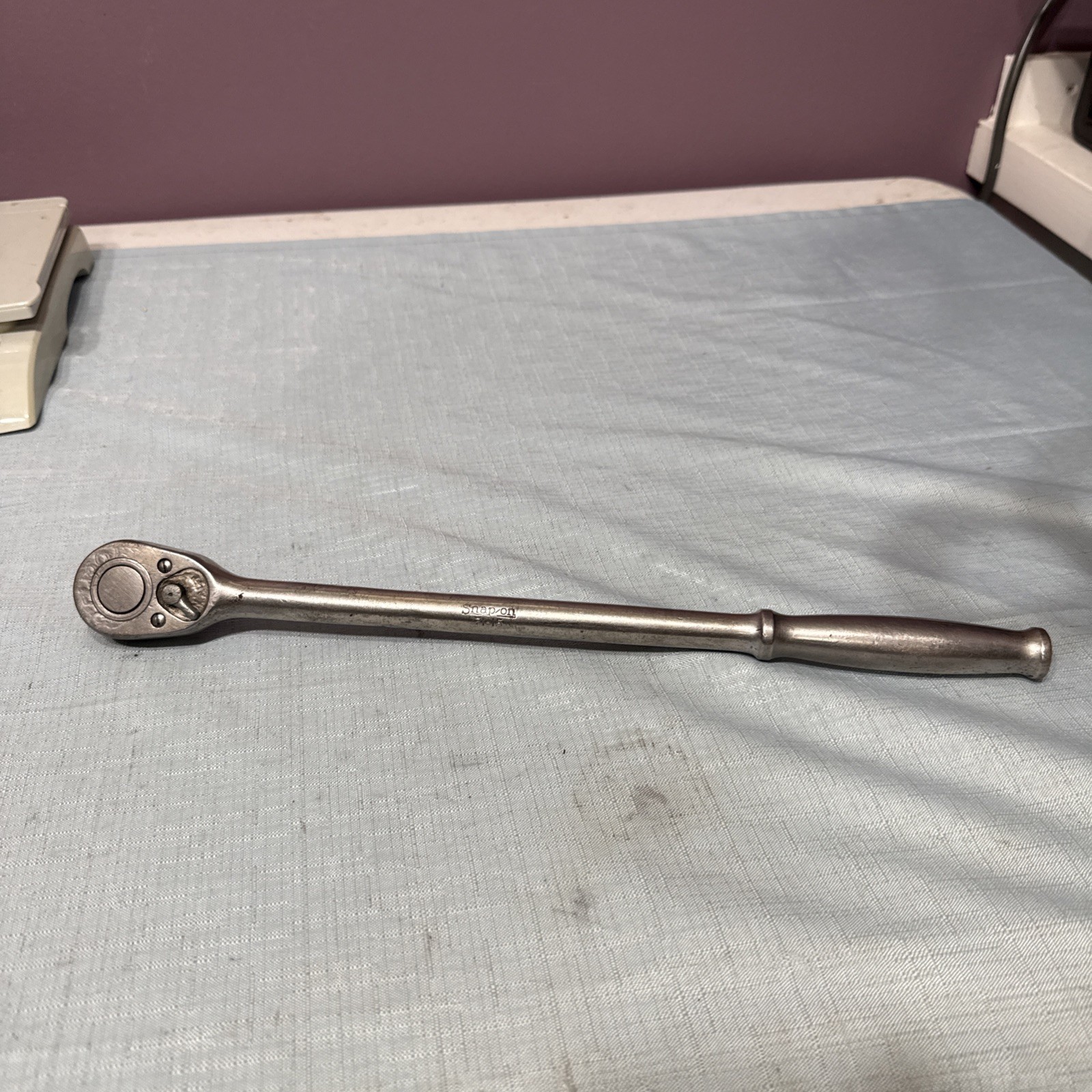 Vintage Snap-on Long Handle 1/2″ Drive Ratchet 71-15 USA